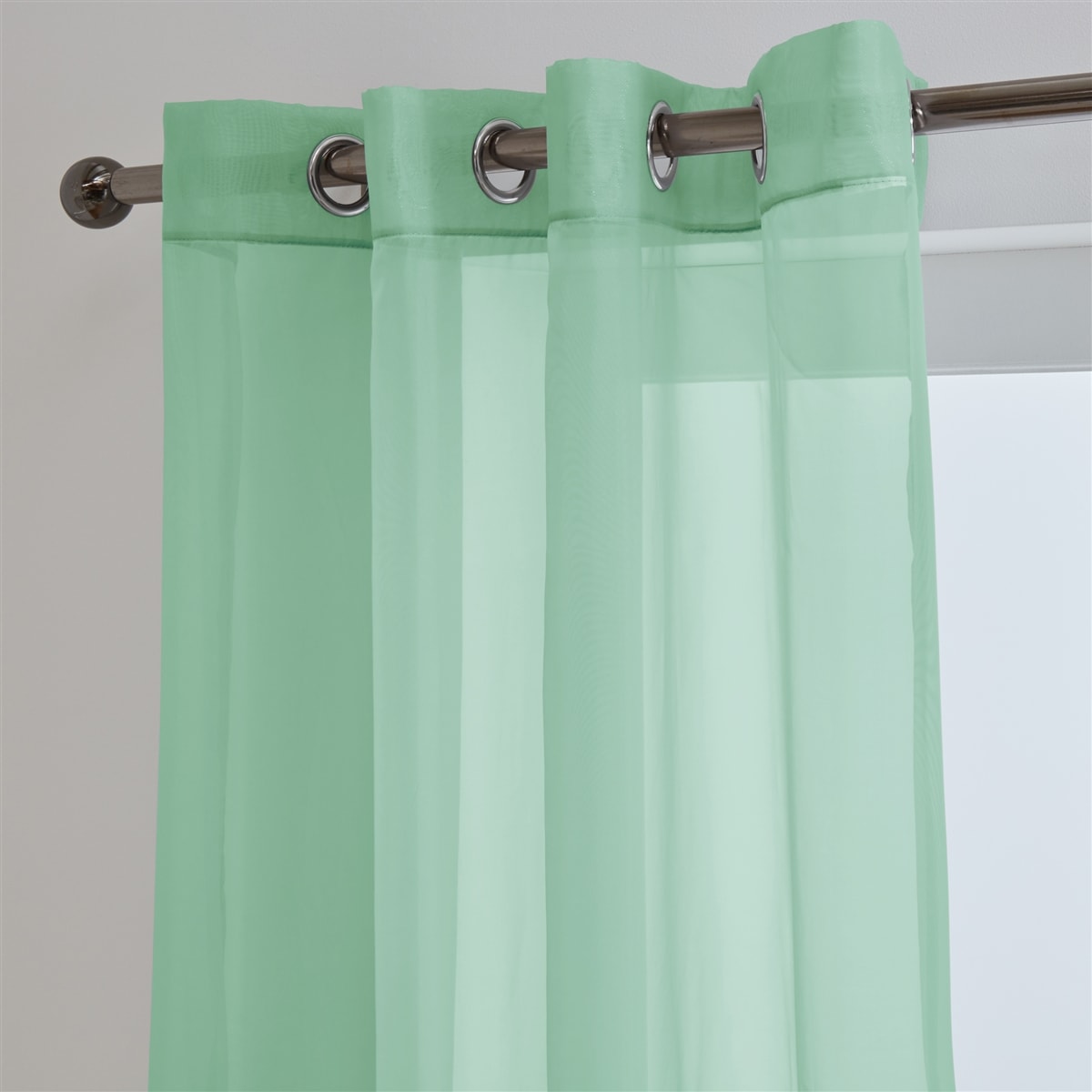 'Lucy' Green Eyelet Ring Top Voile Panel