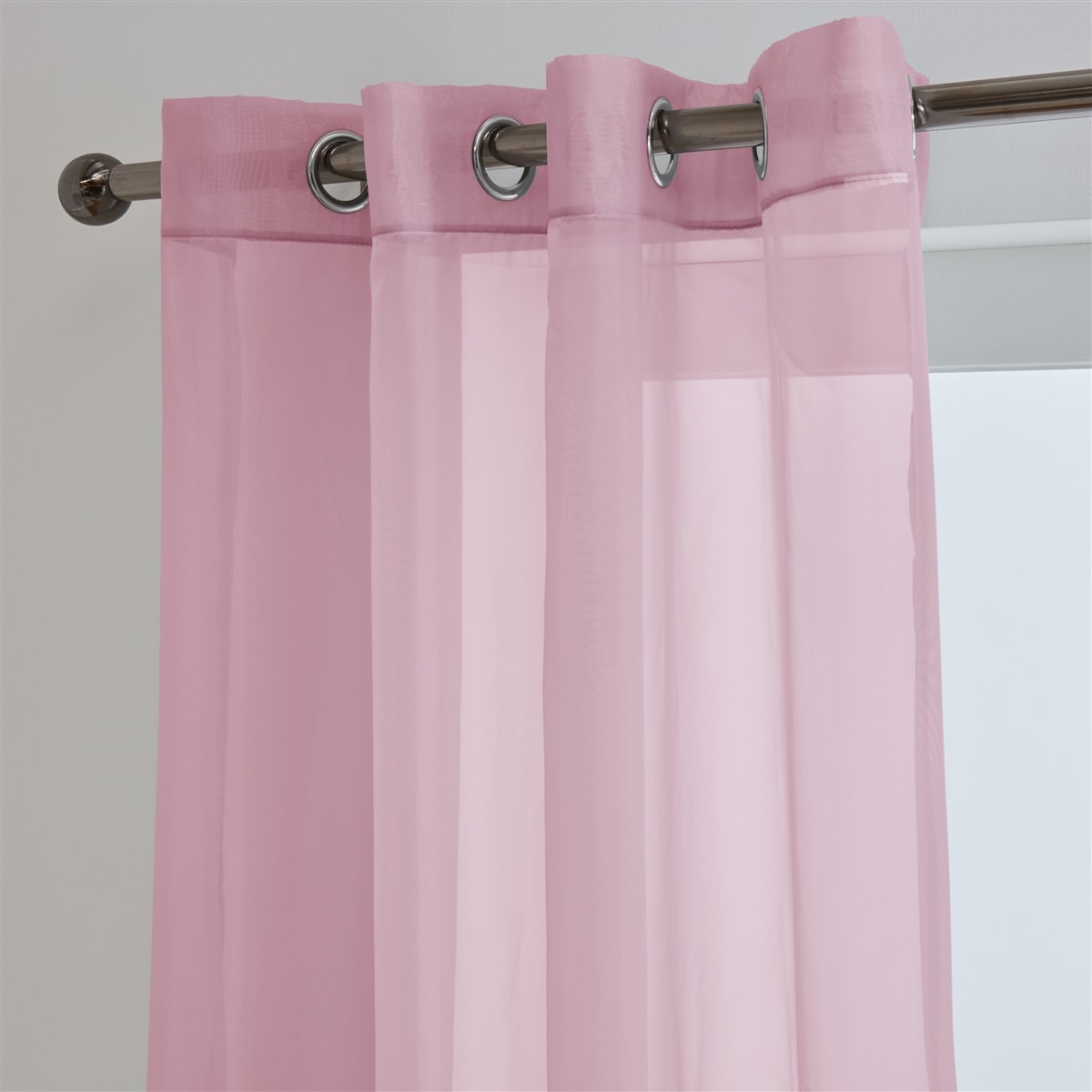 'Lucy' Pink Eyelet Ring Top Voile Panel