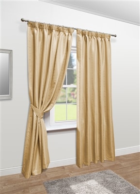 Mayfair Tape Top Lined Curtains (Cream)
