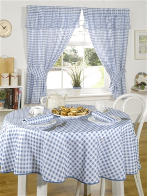 Molly Kitchen Curtain Set Blue