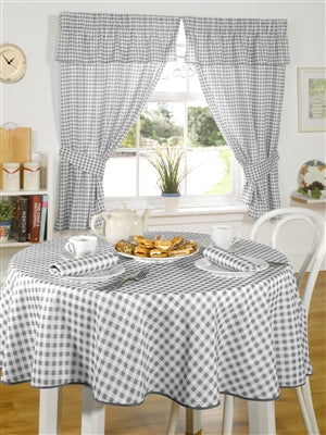 Molly Kitchen Curtain Set Charcoal