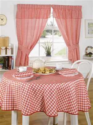Molly Kitchen Curtain Set Red
