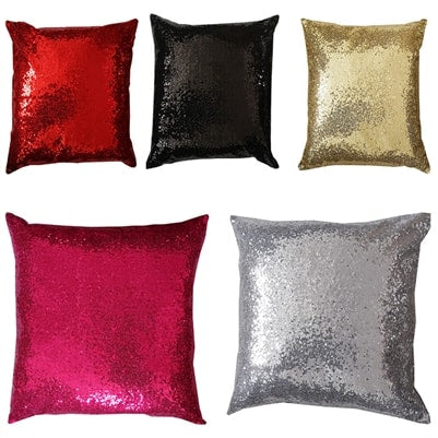 Sparkle Faux Silk Cushion Covers 18 x 18"
