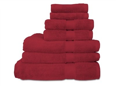 100% Egyptian Cotton Bath Towels 600 GSM (Red)