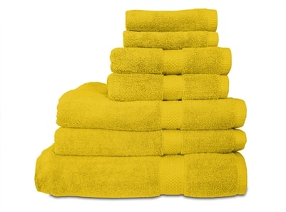 100% Egyptian Cotton Bath Towels 600 GSM (Yellow)
